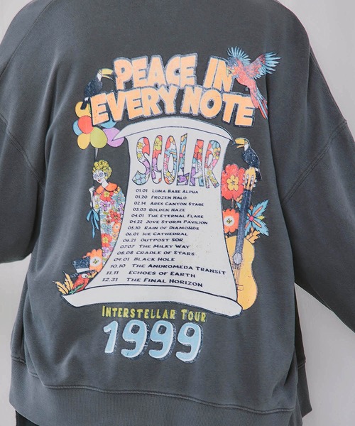 ScoLar(スカラー)の「163624:スカラーピース柄 ピグメント染めカーディガン(Tシャツ/カットソー・レディース・チャコールグレー/ネイビー/ブラウン・M)」の12枚目の写真