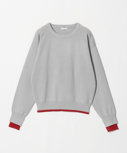 A DAY IN THE LIFE UNITED ARROWS（アデイインザライフユナイテッドアローズ）の「レイヤードスリーブ クルーネックニット ‐ウォッシャブル‐＜A DAY IN THE LIFE＞（ニット/セーター・レディース・グレー系/ネイビー/ブラック/ダークブラウン・FREE）」の3枚目の写真