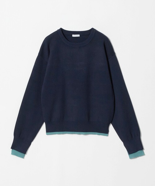 A DAY IN THE LIFE UNITED ARROWS（アデイインザライフユナイテッドアローズ）の「レイヤードスリーブ クルーネックニット ‐ウォッシャブル‐＜A DAY IN THE LIFE＞（ニット/セーター・レディース・グレー系/ネイビー/ブラック/ダークブラウン・FREE）」の4枚目の写真