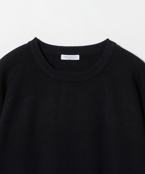 A DAY IN THE LIFE UNITED ARROWS（アデイインザライフユナイテッドアローズ）の「レイヤードスリーブ クルーネックニット ‐ウォッシャブル‐＜A DAY IN THE LIFE＞（ニット/セーター・レディース・グレー系/ネイビー/ブラック/ダークブラウン・FREE）」の9枚目の写真