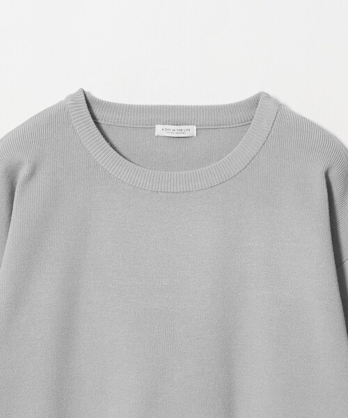 A DAY IN THE LIFE UNITED ARROWS（アデイインザライフユナイテッドアローズ）の「レイヤードスリーブ クルーネックニット ‐ウォッシャブル‐＜A DAY IN THE LIFE＞（ニット/セーター・レディース・グレー系/ネイビー/ブラック/ダークブラウン・FREE）」の11枚目の写真