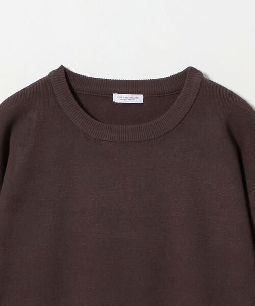 A DAY IN THE LIFE UNITED ARROWS（アデイインザライフユナイテッドアローズ）の「レイヤードスリーブ クルーネックニット ‐ウォッシャブル‐＜A DAY IN THE LIFE＞（ニット/セーター・レディース・グレー系/ネイビー/ブラック/ダークブラウン・FREE）」の13枚目の写真