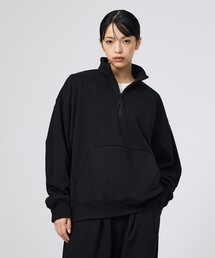【+phenix / プラスフェニックス】CVC HALF-ZIP SWEATSHIRT / CVCハーフジップスウェット(POO-26072)