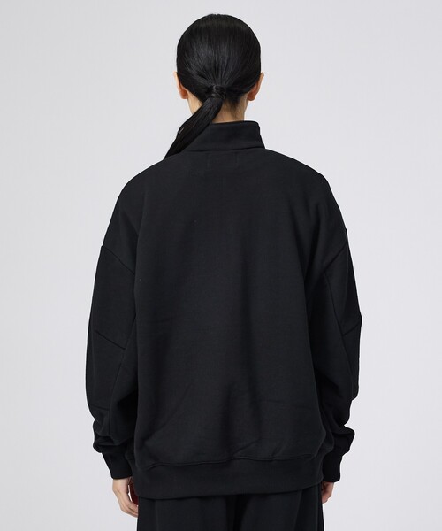 +phenix(プラスフェニックス)の「【+phenix / プラスフェニックス】CVC HALF-ZIP SWEATSHIRT / CVCハーフジップスウェット(POO-26072)(スウェット・メンズ・ブラック/グレー・M/L)」の12枚目の写真