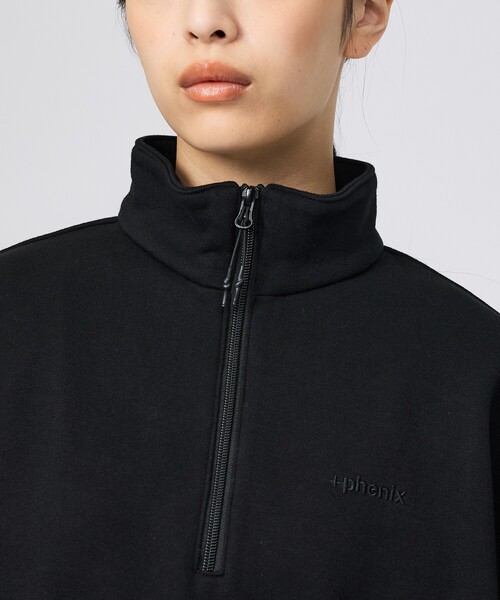 +phenix(プラスフェニックス)の「【+phenix / プラスフェニックス】CVC HALF-ZIP SWEATSHIRT / CVCハーフジップスウェット(POO-26072)(スウェット・メンズ・ブラック/グレー・M/L)」の13枚目の写真