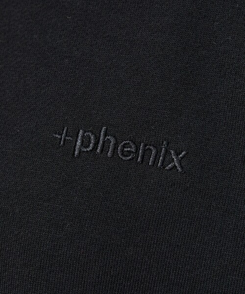 +phenix(プラスフェニックス)の「【+phenix / プラスフェニックス】CVC HALF-ZIP SWEATSHIRT / CVCハーフジップスウェット(POO-26072)(スウェット・メンズ・ブラック/グレー・M/L)」の8枚目の写真