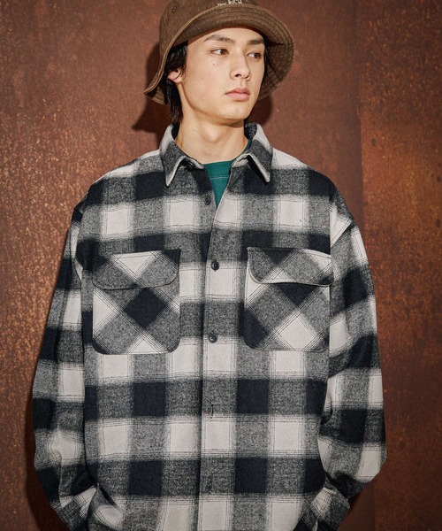 niko and...(ニコアンド)の「ヘビーネルチェックシャツ(シャツ/ブラウス・メンズ・レッド/ブラウン/ブラック・LARGE/MEDIUM)」の1枚目の写真