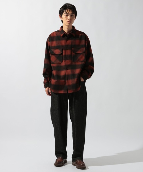 niko and...(ニコアンド)の「ヘビーネルチェックシャツ(シャツ/ブラウス・メンズ・レッド/ブラウン/ブラック・LARGE/MEDIUM)」の10枚目の写真