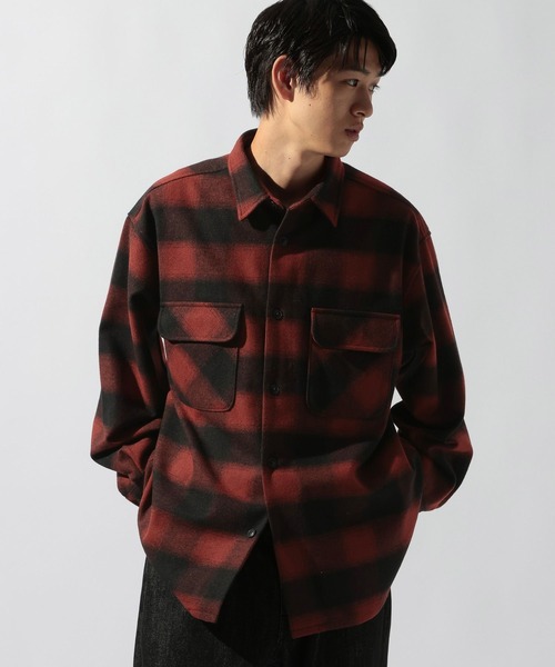 niko and...(ニコアンド)の「ヘビーネルチェックシャツ(シャツ/ブラウス・メンズ・レッド/ブラウン/ブラック・LARGE/MEDIUM)」の12枚目の写真