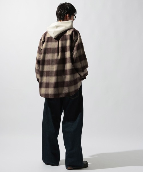 niko and...(ニコアンド)の「ヘビーネルチェックシャツ(シャツ/ブラウス・メンズ・レッド/ブラウン/ブラック・LARGE/MEDIUM)」の7枚目の写真