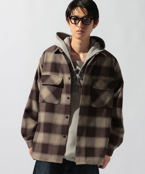 niko and...(ニコアンド)の「ヘビーネルチェックシャツ(シャツ/ブラウス・メンズ・レッド/ブラウン/ブラック・LARGE/MEDIUM)」の8枚目の写真