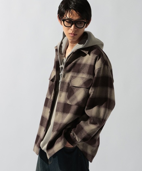 niko and...(ニコアンド)の「ヘビーネルチェックシャツ(シャツ/ブラウス・メンズ・レッド/ブラウン/ブラック・LARGE/MEDIUM)」の9枚目の写真