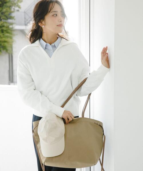 RODE SKO(ロデスコ)の「『別注』AJUGA.×RODE SKO CAP付き撥水トートバッグ(トートバッグ・レディース・ベージュ/ブラック・-)」の20枚目の写真