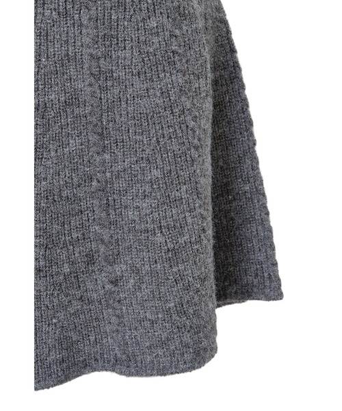 MISTREASS（ミストレアス）の「Flower Trim Knit Mini Dress（ワンピース・レディース・グレー/ブラック・FREE）」の15枚目の写真