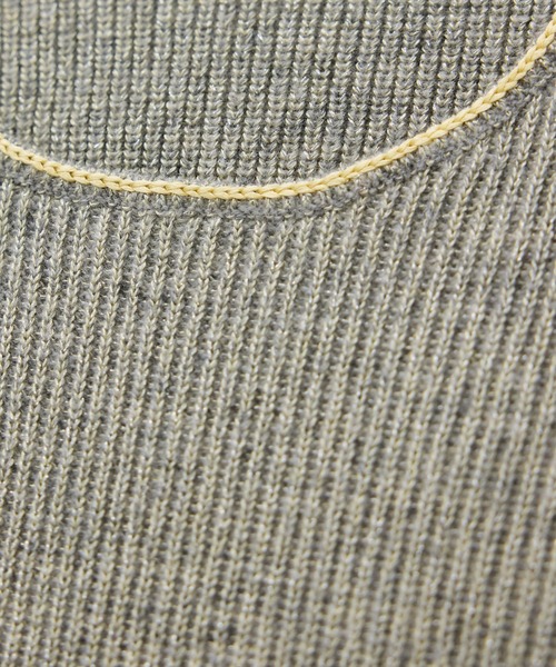 SALON adam et rope'(サロン アダム エ ロペ)の「ウール片畦シャイニークルーネックプルオーバー(ニット/セーター・レディース・ベージュ/グレー・FREE)」の21枚目の写真