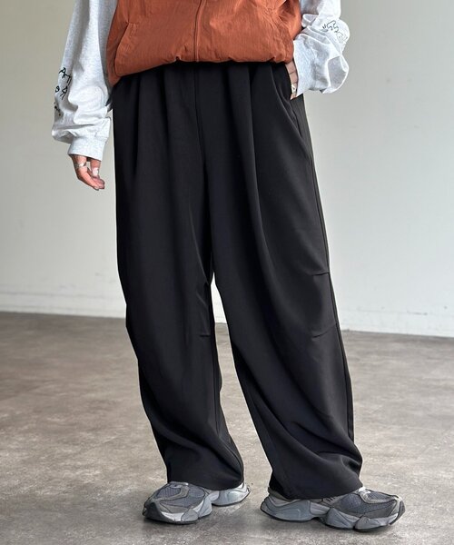 CPCM（シーピーシーエム）の「ニータックイージーパンツ（スラックス・レディース・ネイビー/ブラック・SMALL/MEDIUM/LARGE）」の21枚目の写真