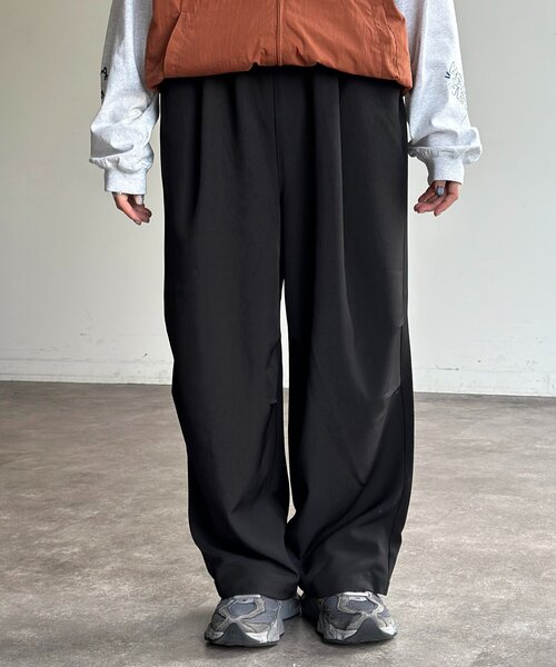 CPCM（シーピーシーエム）の「ニータックイージーパンツ（スラックス・レディース・ネイビー/ブラック・SMALL/MEDIUM/LARGE）」の17枚目の写真