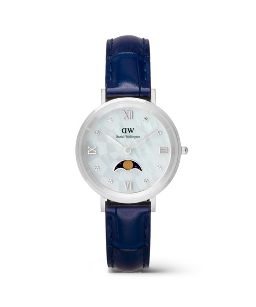 Daniel Wellington（ダニエルウェリントン）の「【中秋特典】Petite 32 Lune Light Blue Golden（デジタル腕時計・レディース・ピンクゴールド/シルバー・32mm）」の2枚目の写真