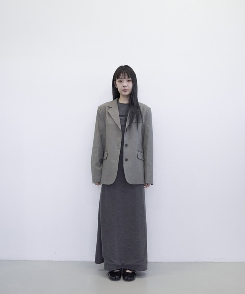 PLEA Collective(プリ―コレクティブ)の「【肩パッド入り】シンプルテーラードジャケット(テーラードジャケット・レディース・チャコール/モカ/ブラック・FREE)」の7枚目の写真