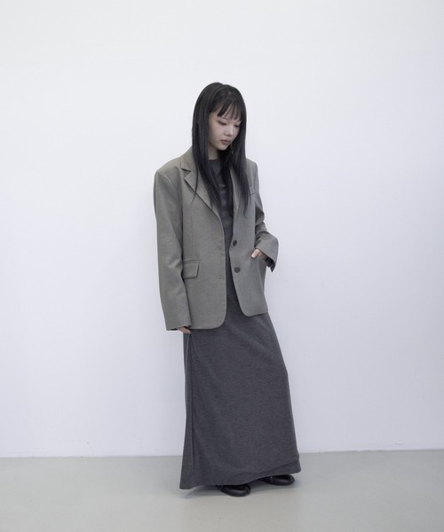 PLEA Collective(プリ―コレクティブ)の「【肩パッド入り】シンプルテーラードジャケット(テーラードジャケット・レディース・チャコール/モカ/ブラック・FREE)」の12枚目の写真