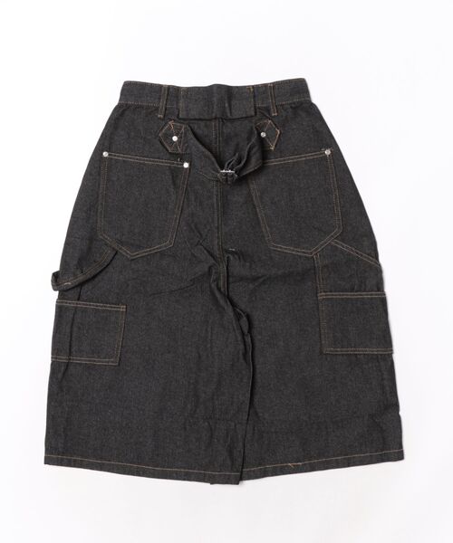 Ritzy（リッツィー）の「ハイウエストデニムワイドクロップドパンツ（デニムパンツ・レディース・ブラック・S/M/L/XL）」の3枚目の写真