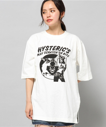 人気デザイン☆ヒステリックグラマー ヒスガール ビッグプリント カットソー L ヒステリックグラマー ヒスガール ビッグプリント Tシャツ L