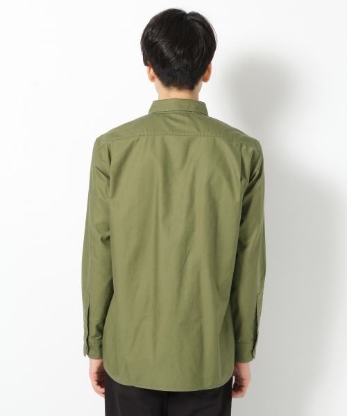 GLOBAL WORK（グローバルワーク）の「モールスキンミリタリーシャツ/728393（シャツ/ブラウス・メンズ・ライトグリーン/カーキ/ブラック・LARGE/SMALL/X-LARGE/MEDIUM）」の17枚目の写真
