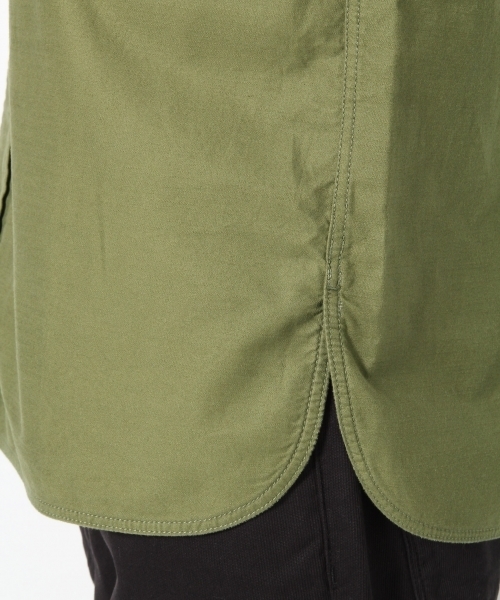 GLOBAL WORK（グローバルワーク）の「モールスキンミリタリーシャツ/728393（シャツ/ブラウス・メンズ・ライトグリーン/カーキ/ブラック・LARGE/SMALL/X-LARGE/MEDIUM）」の9枚目の写真