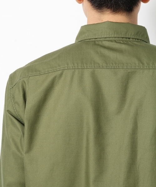 GLOBAL WORK（グローバルワーク）の「モールスキンミリタリーシャツ/728393（シャツ/ブラウス・メンズ・ライトグリーン/カーキ/ブラック・LARGE/SMALL/X-LARGE/MEDIUM）」の10枚目の写真