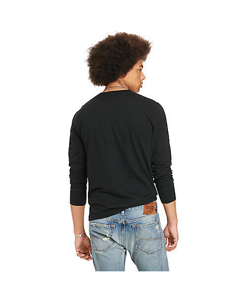 Denim & Supply Ralph Lauren(デニムアンドサプライラルフローレン)の「フラッグプラケット ジャージー ヘンリー(Tシャツ/カットソー・メンズ・ブラック・SMALL/LARGE/X-LARGE/MEDIUM/X-SMALL)」の3枚目の写真