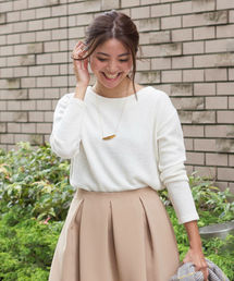 NATURAL BEAUTY BASIC | 横畝ニットソープルオーバー(Tシャツ/カットソー)