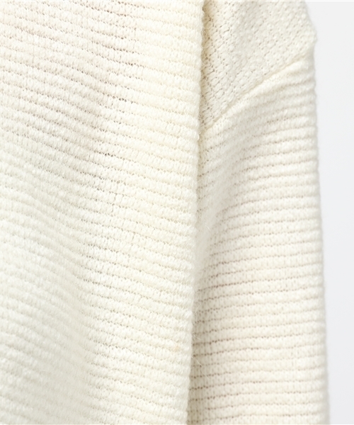 NATURAL BEAUTY BASIC（ナチュラルビューティーベーシック）の「横畝ニットソープルオーバー（Tシャツ/カットソー・レディース・グレー/ブルー/ホワイト系その他・MEDIUM）」の10枚目の写真