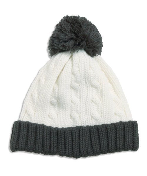 apres les cours(アプレレクール)の「バイカラーニット帽(ニットキャップ/ビーニー・キッズ・ピンク/レッド/オフホワイト/ブラック・58/50/54)」の6枚目の写真