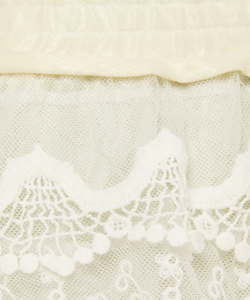 Ray BEAMS(レイビームス)の「Ray BEAMS / MIXレースパンツ(その他パンツ・レディース・ホワイト/ブラック・ONE SIZE)」の3枚目の写真