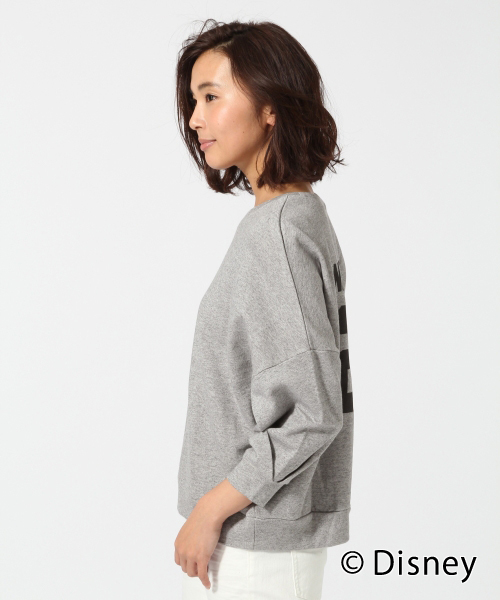 GLOBAL WORK（グローバルワーク）の「ディズニースウェットWomen/740872（スウェット・レディース・グレー/ネイビー・MEDIUM/LARGE）」の4枚目の写真
