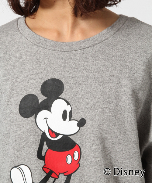 GLOBAL WORK（グローバルワーク）の「ディズニースウェットWomen/740872（スウェット・レディース・グレー/ネイビー・MEDIUM/LARGE）」の6枚目の写真