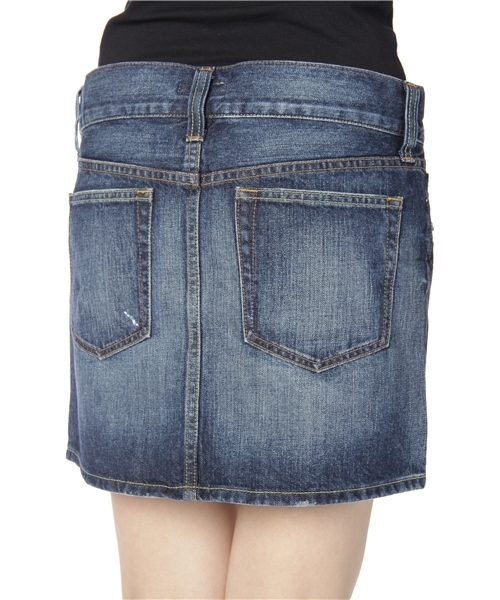 earth music&ecology（アースミュージックアンドエコロジー）の「Damage Denim/SK（デニムスカート・レディース・ライトインディゴブルー/インディゴブルー・SMALL/MEDIUM/LARGE）」の6枚目の写真