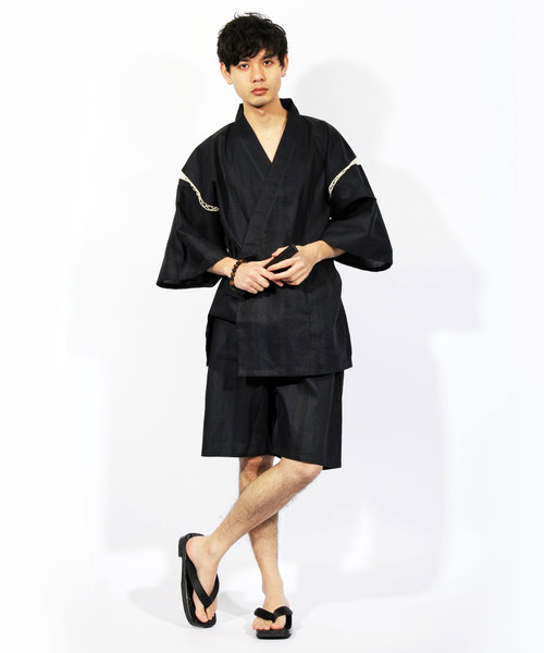 ８(eight)（エイト）の「甚平 ショートパンツ セットアップ（浴衣・メンズ・G/C/J/A/I/F/D/B/H/E・LARGE/MEDIUM）」の3枚目の写真