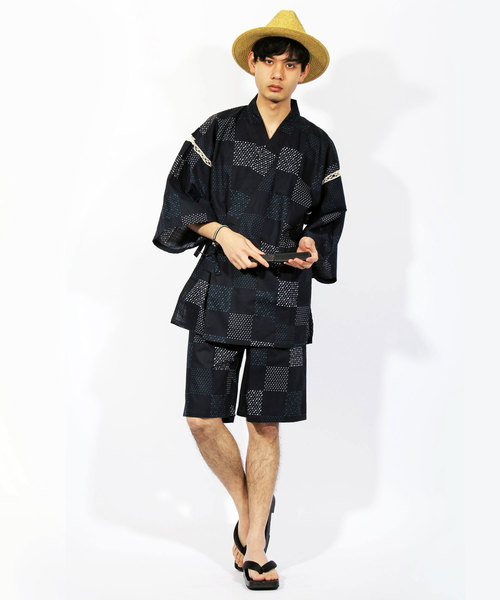 ８(eight)（エイト）の「甚平 ショートパンツ セットアップ（浴衣・メンズ・G/C/J/A/I/F/D/B/H/E・LARGE/MEDIUM）」の5枚目の写真