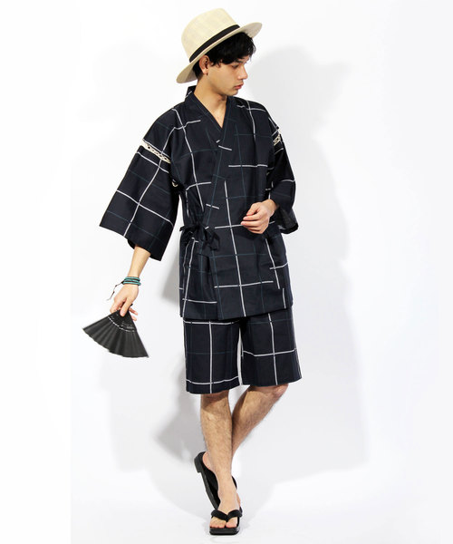 ８(eight)（エイト）の「甚平 ショートパンツ セットアップ（浴衣・メンズ・G/C/J/A/I/F/D/B/H/E・LARGE/MEDIUM）」の7枚目の写真