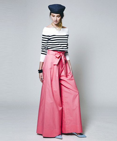 セール】コットンダブルクロスリボンパンツ【セットアップ対応商品  