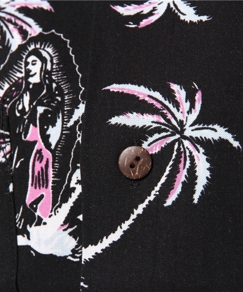 RODEO CROWNS WIDE BOWL（ロデオクラウンズワイドボウル）の「MALIA ALOHA シャツ（シャツ/ブラウス・レディース・ブラック系その他/ピンク系その他・FREE）」の5枚目の写真