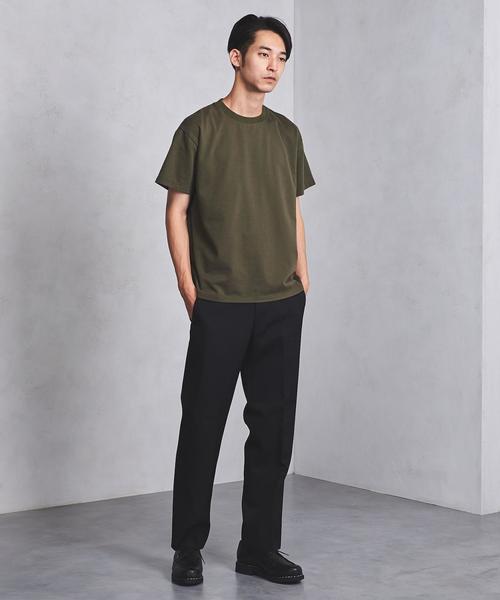 BATONER（バトナー）の「＜BATONER(バトナー)＞ URAKE CREW TEE（Tシャツ/カットソー・メンズ・ホワイト/オリーブ/ネイビー・1/2）」の16枚目の写真