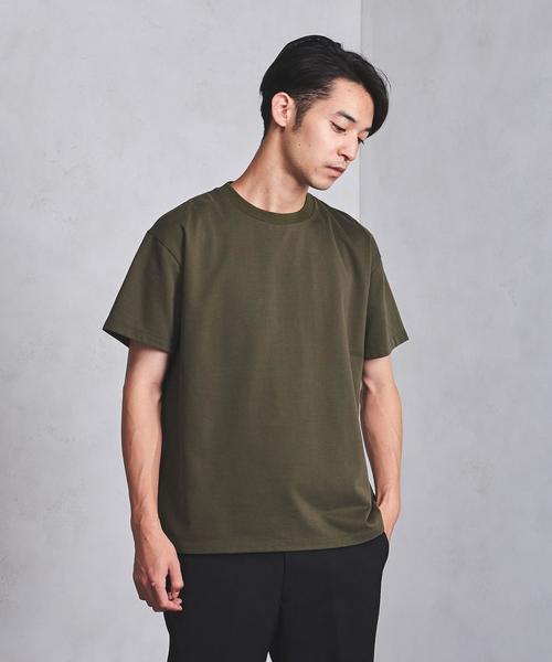 BATONER（バトナー）の「＜BATONER(バトナー)＞ URAKE CREW TEE（Tシャツ/カットソー・メンズ・ホワイト/オリーブ/ネイビー・1/2）」の9枚目の写真