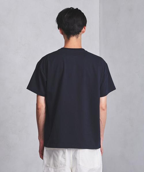 BATONER（バトナー）の「＜BATONER(バトナー)＞ URAKE CREW TEE（Tシャツ/カットソー・メンズ・ホワイト/オリーブ/ネイビー・1/2）」の4枚目の写真