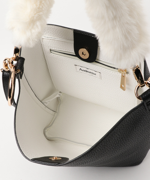 Andemiu（アンデミュウ）の「ファーストラップ３ＷＡＹＢＡＧ770121（ショルダーバッグ・レディース・グレー/レッド/ブラック・FREE）」の6枚目の写真