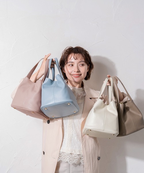 牛革レザーミニハンドバッグ（ハンドバッグ）｜mieno（ミエノ）の