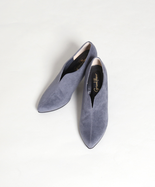 MARLENE JOBERT（マルレーヌ　ジョベル）の「スリットブーティー（ブーツ・レディース・ブラック/グレー/レッド・22.5/23/23.5/24/24.5）」の2枚目の写真