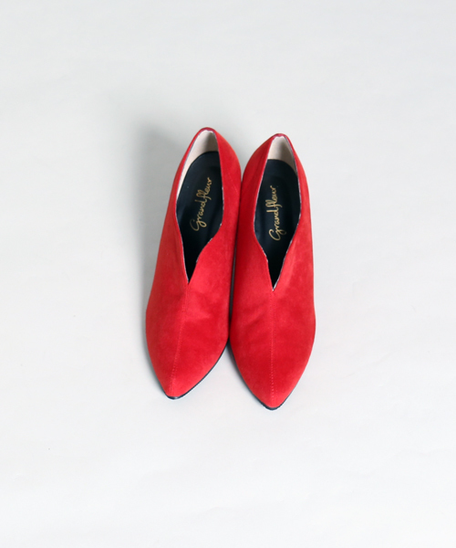 MARLENE JOBERT（マルレーヌ　ジョベル）の「スリットブーティー（ブーツ・レディース・ブラック/グレー/レッド・22.5/23/23.5/24/24.5）」の3枚目の写真