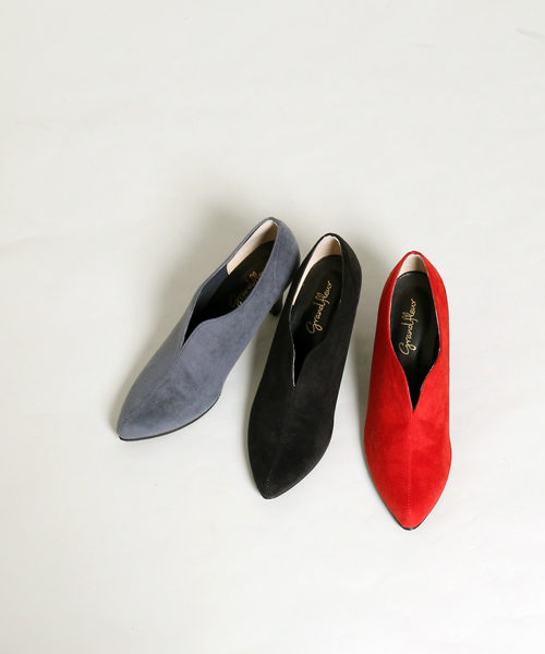 MARLENE JOBERT（マルレーヌ　ジョベル）の「スリットブーティー（ブーツ・レディース・ブラック/グレー/レッド・22.5/23/23.5/24/24.5）」の4枚目の写真